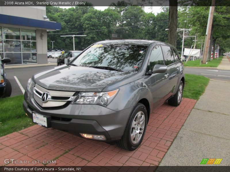 Sterling Gray Metallic / Ebony 2008 Acura MDX