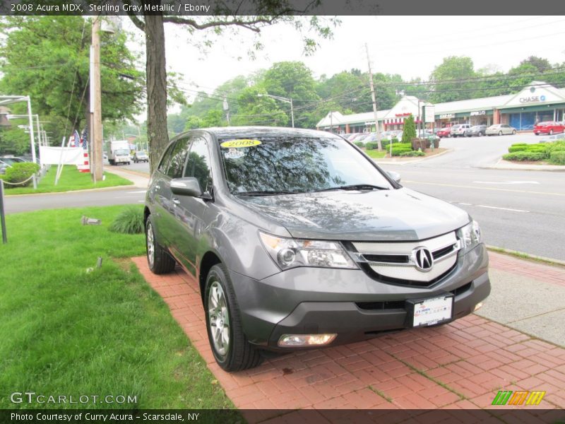 Sterling Gray Metallic / Ebony 2008 Acura MDX