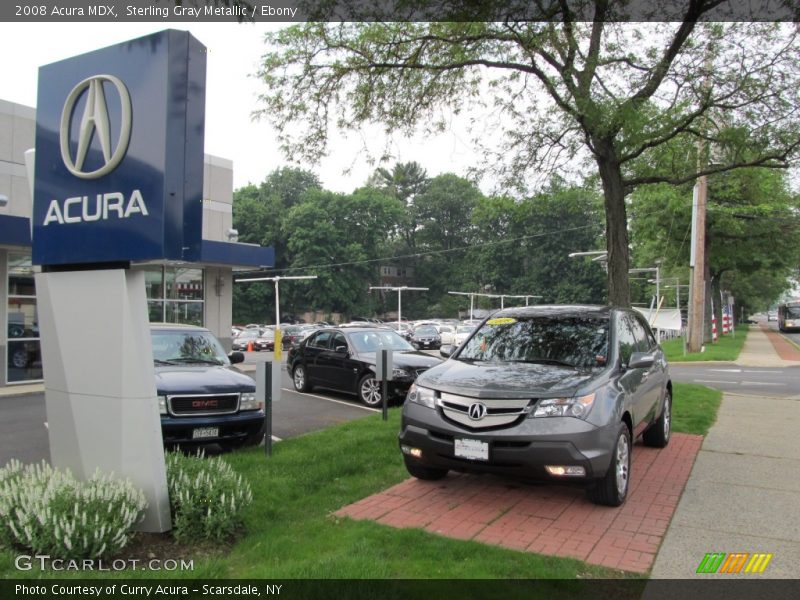 Sterling Gray Metallic / Ebony 2008 Acura MDX