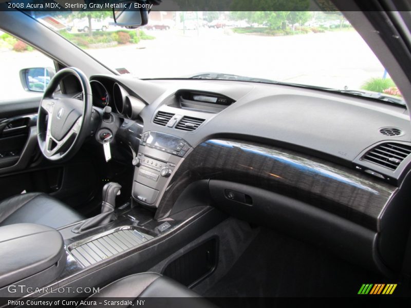 Sterling Gray Metallic / Ebony 2008 Acura MDX