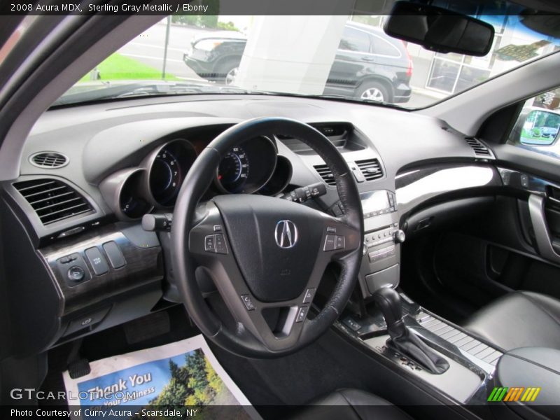Sterling Gray Metallic / Ebony 2008 Acura MDX