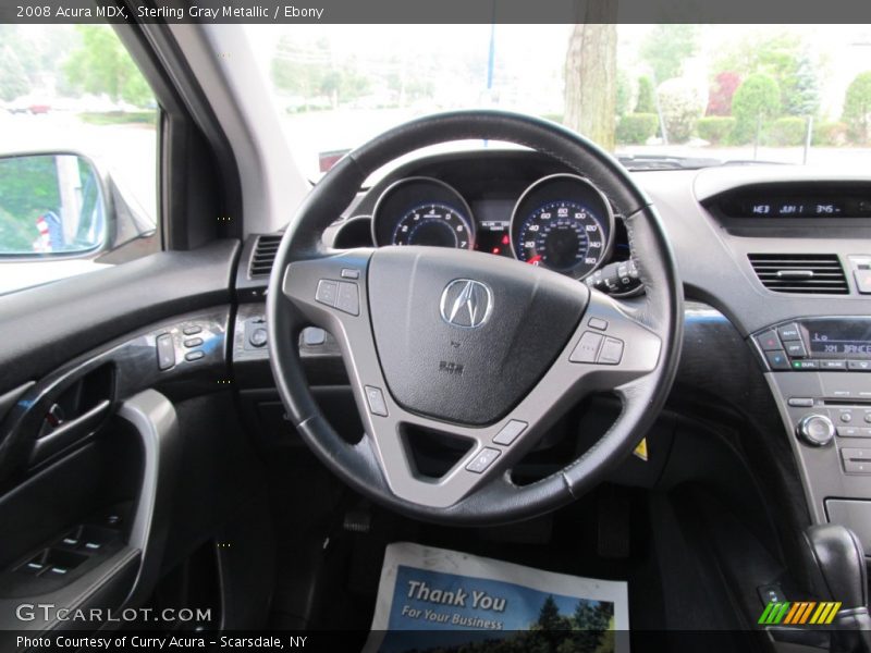 Sterling Gray Metallic / Ebony 2008 Acura MDX