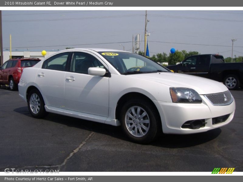Dover White Pearl / Medium Gray 2010 Mitsubishi Galant FE