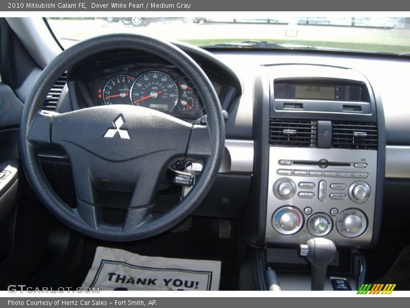 Dover White Pearl / Medium Gray 2010 Mitsubishi Galant FE
