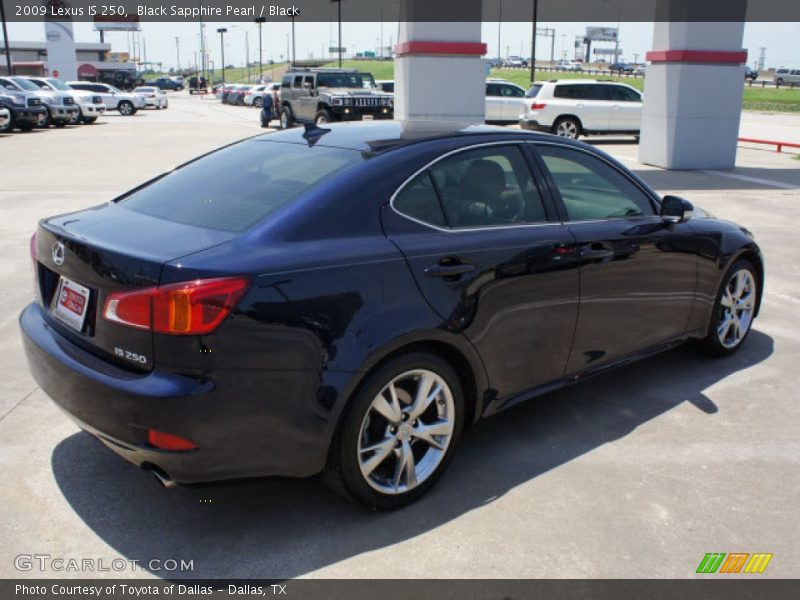 Black Sapphire Pearl / Black 2009 Lexus IS 250