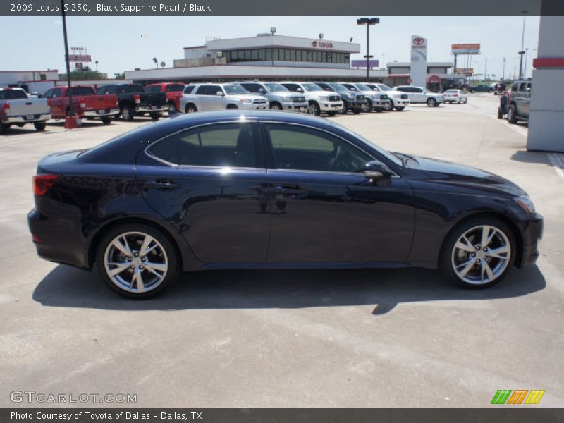Black Sapphire Pearl / Black 2009 Lexus IS 250