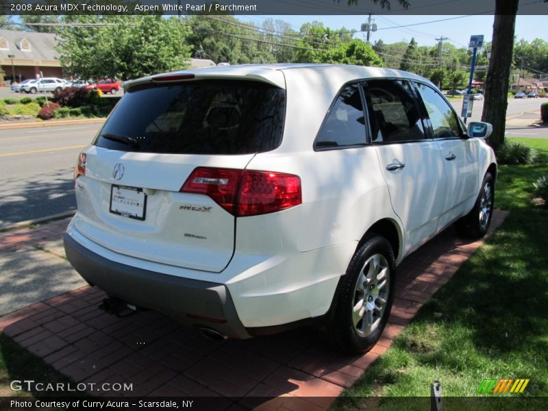 Aspen White Pearl / Parchment 2008 Acura MDX Technology