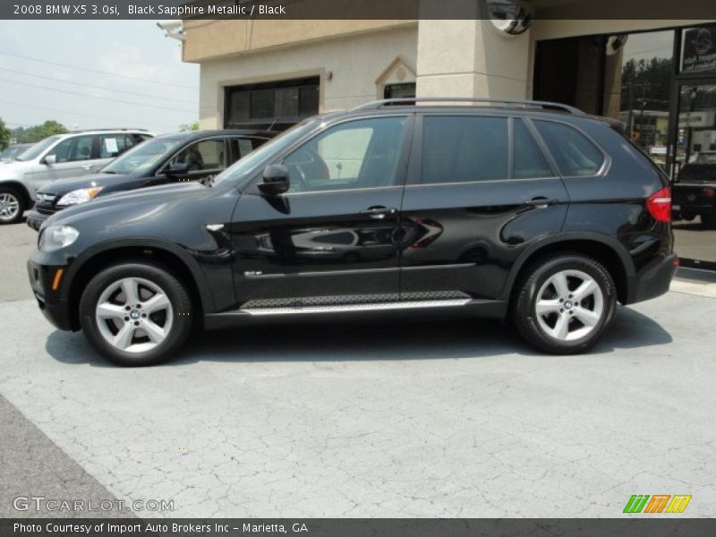 Black Sapphire Metallic / Black 2008 BMW X5 3.0si