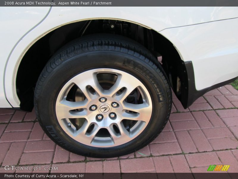 Aspen White Pearl / Parchment 2008 Acura MDX Technology