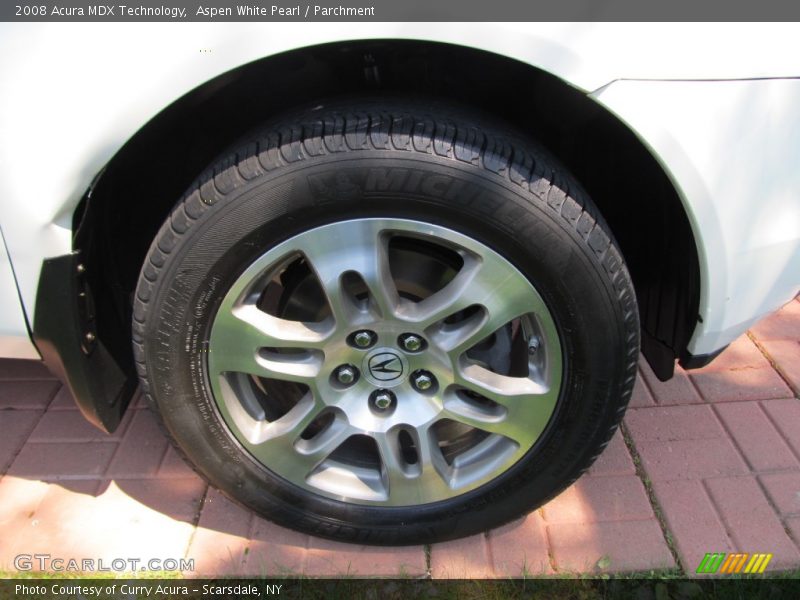 Aspen White Pearl / Parchment 2008 Acura MDX Technology