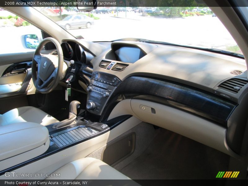 Aspen White Pearl / Parchment 2008 Acura MDX Technology