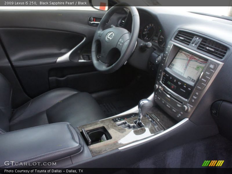 Black Sapphire Pearl / Black 2009 Lexus IS 250