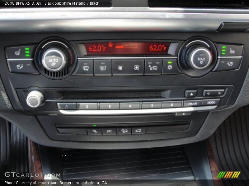 Black Sapphire Metallic / Black 2008 BMW X5 3.0si