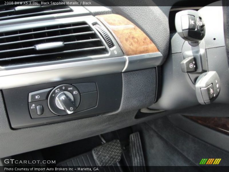 Black Sapphire Metallic / Black 2008 BMW X5 3.0si