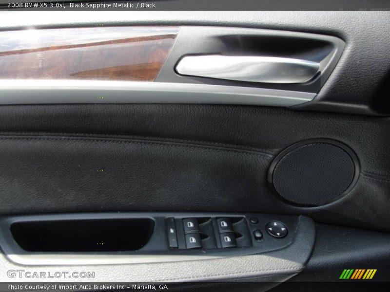 Black Sapphire Metallic / Black 2008 BMW X5 3.0si