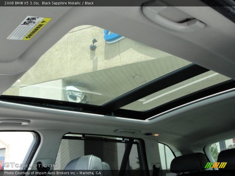 Black Sapphire Metallic / Black 2008 BMW X5 3.0si