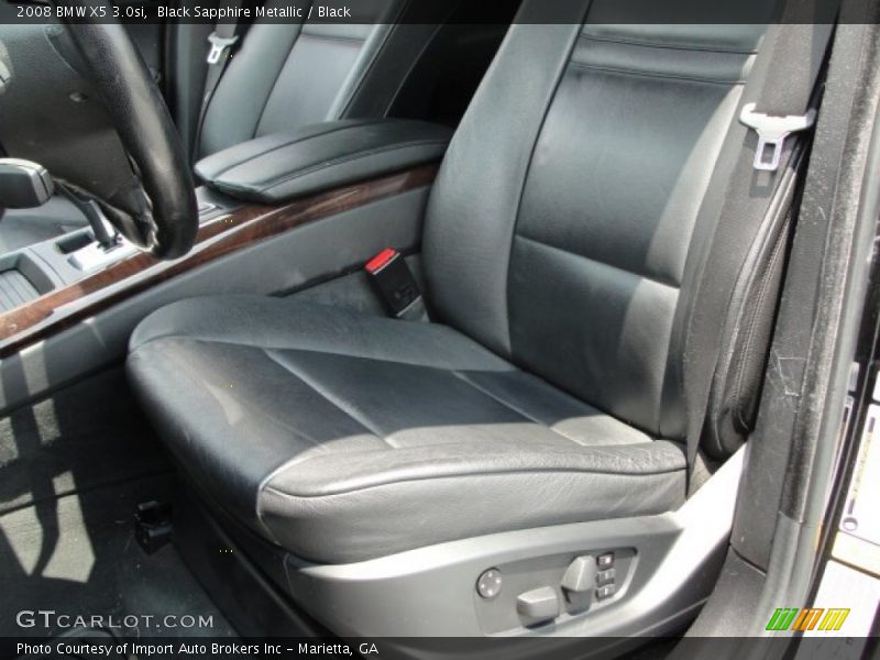 Black Sapphire Metallic / Black 2008 BMW X5 3.0si
