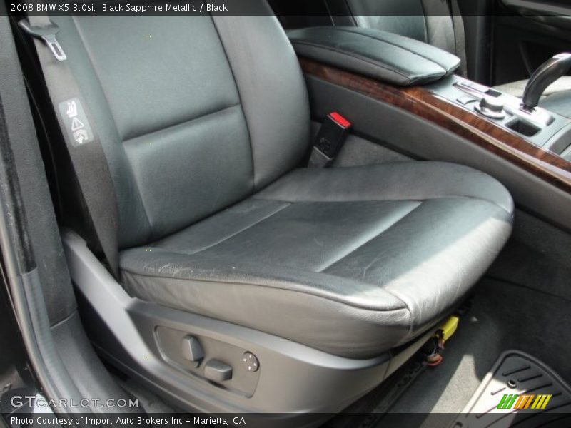 Black Sapphire Metallic / Black 2008 BMW X5 3.0si