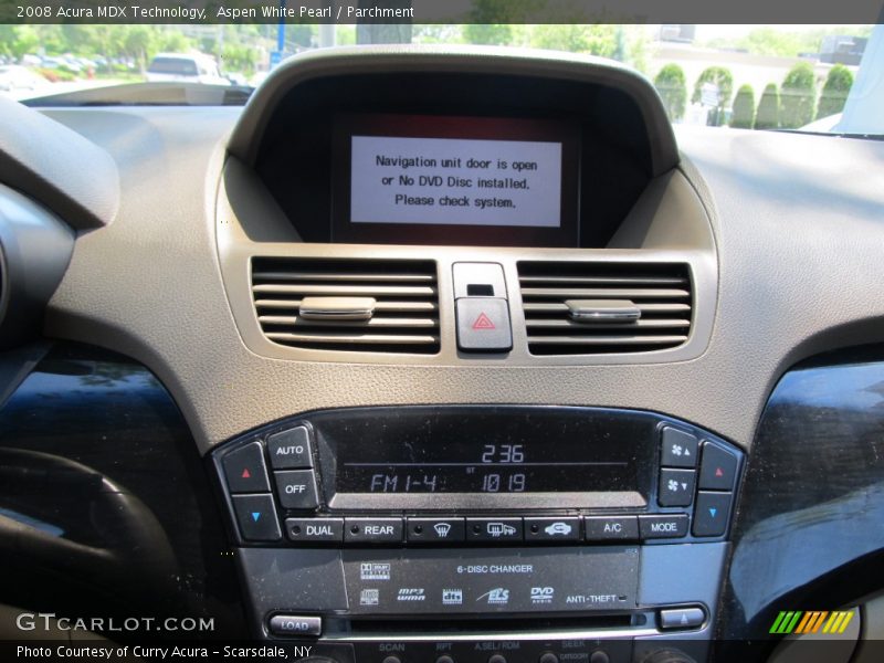 Aspen White Pearl / Parchment 2008 Acura MDX Technology