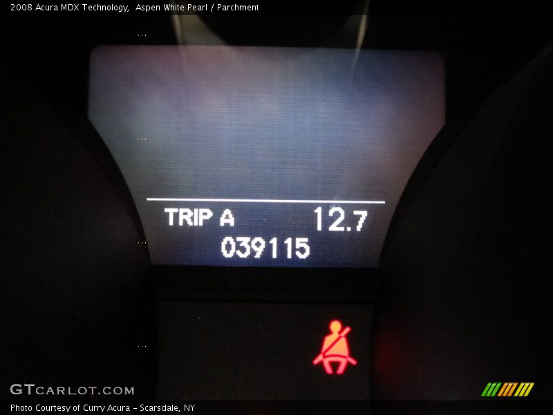 Aspen White Pearl / Parchment 2008 Acura MDX Technology