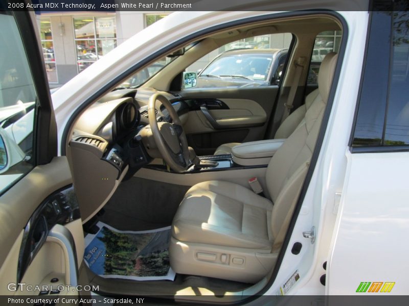 Aspen White Pearl / Parchment 2008 Acura MDX Technology