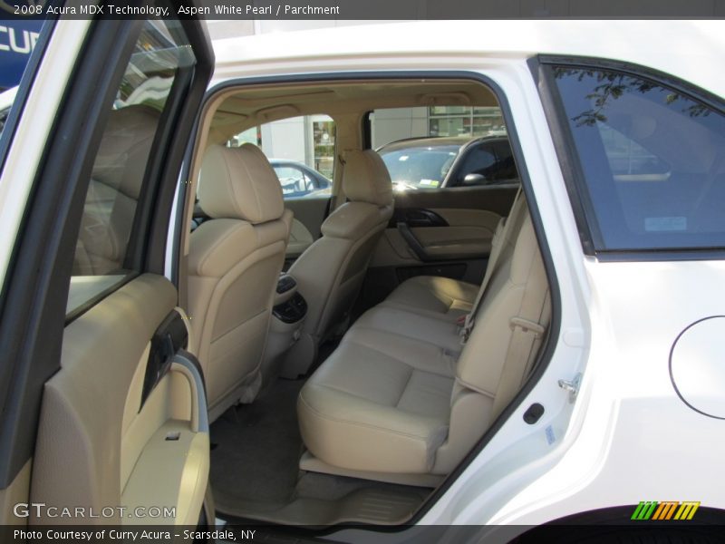 Aspen White Pearl / Parchment 2008 Acura MDX Technology