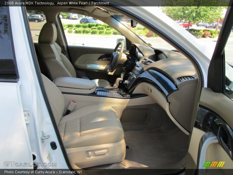 Aspen White Pearl / Parchment 2008 Acura MDX Technology