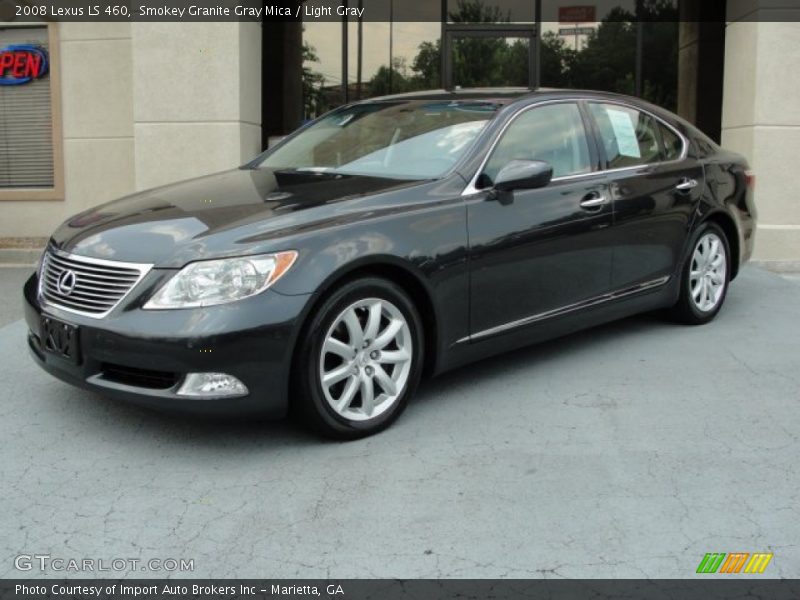 Smokey Granite Gray Mica / Light Gray 2008 Lexus LS 460