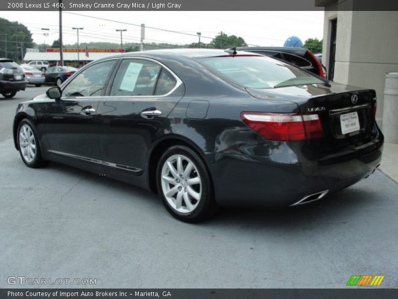 Smokey Granite Gray Mica / Light Gray 2008 Lexus LS 460