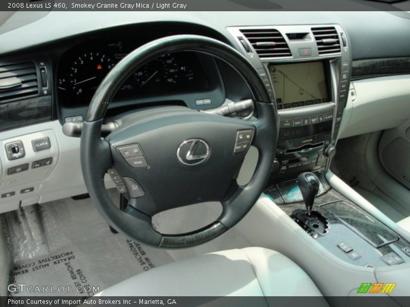 Smokey Granite Gray Mica / Light Gray 2008 Lexus LS 460