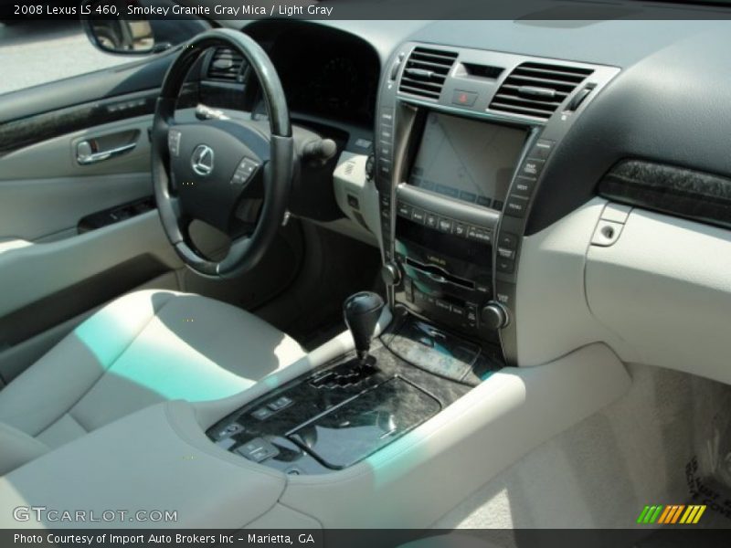 Smokey Granite Gray Mica / Light Gray 2008 Lexus LS 460