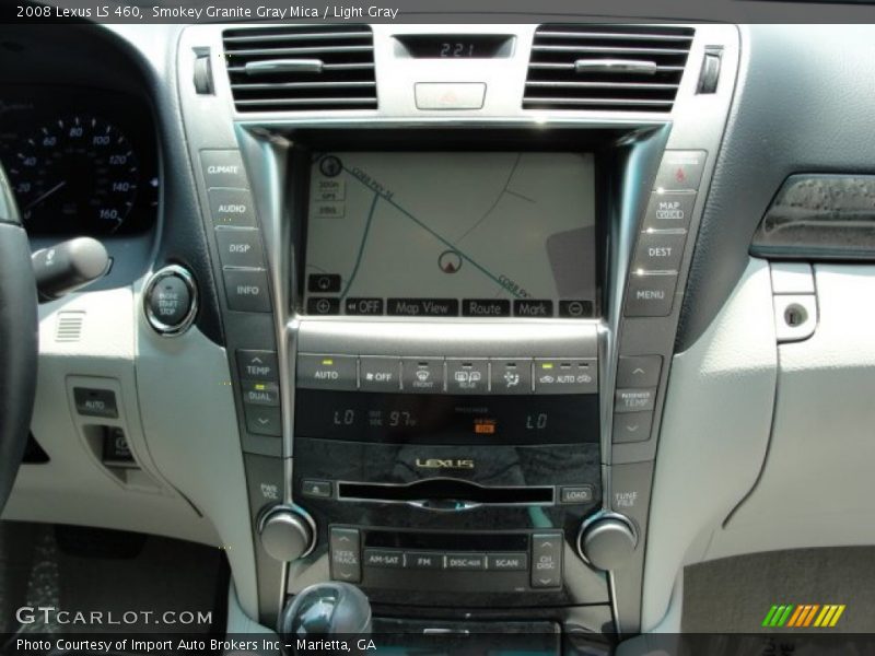Smokey Granite Gray Mica / Light Gray 2008 Lexus LS 460