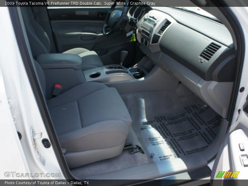 Super White / Graphite Gray 2009 Toyota Tacoma V6 PreRunner TRD Double Cab