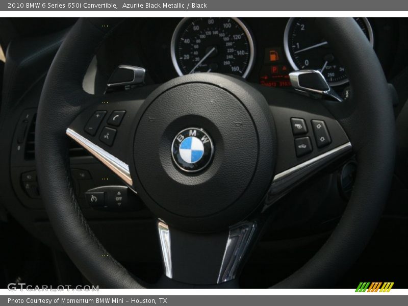Azurite Black Metallic / Black 2010 BMW 6 Series 650i Convertible