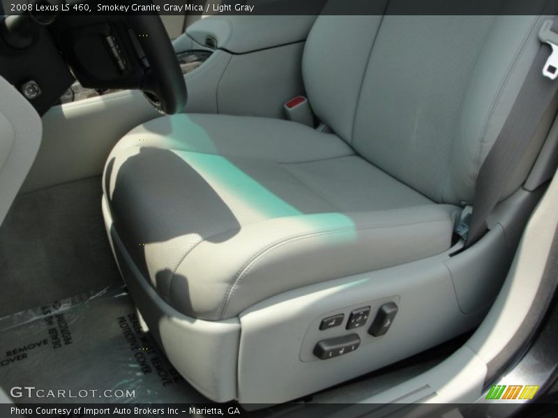 Smokey Granite Gray Mica / Light Gray 2008 Lexus LS 460