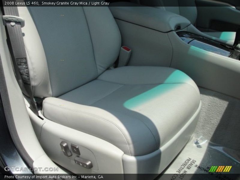 Smokey Granite Gray Mica / Light Gray 2008 Lexus LS 460