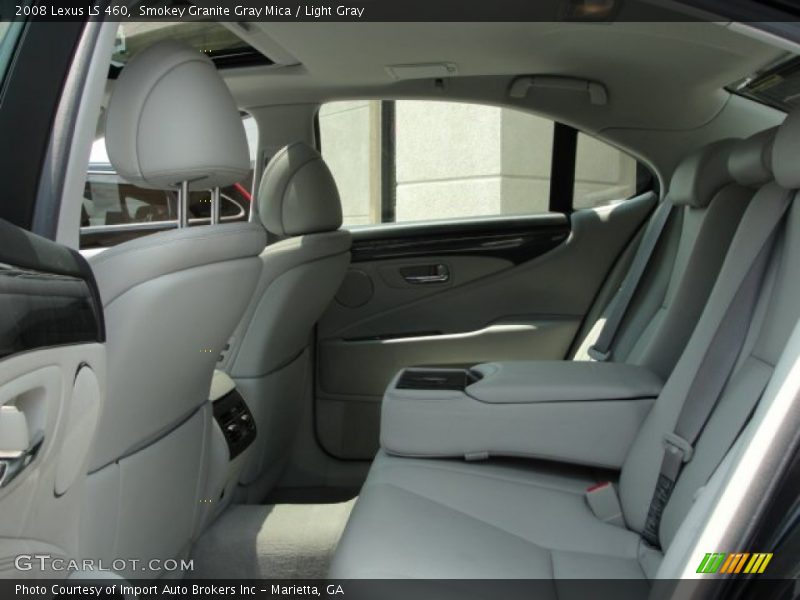Smokey Granite Gray Mica / Light Gray 2008 Lexus LS 460