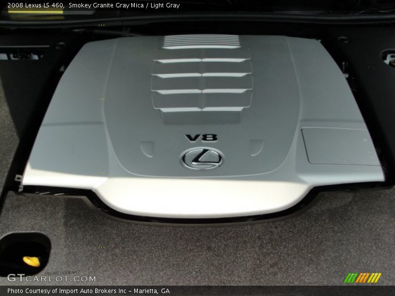 Smokey Granite Gray Mica / Light Gray 2008 Lexus LS 460