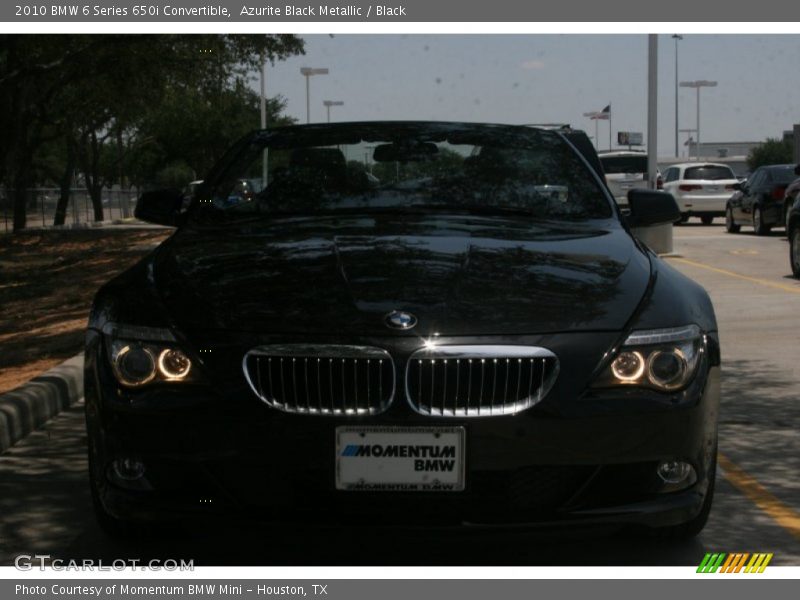 Azurite Black Metallic / Black 2010 BMW 6 Series 650i Convertible