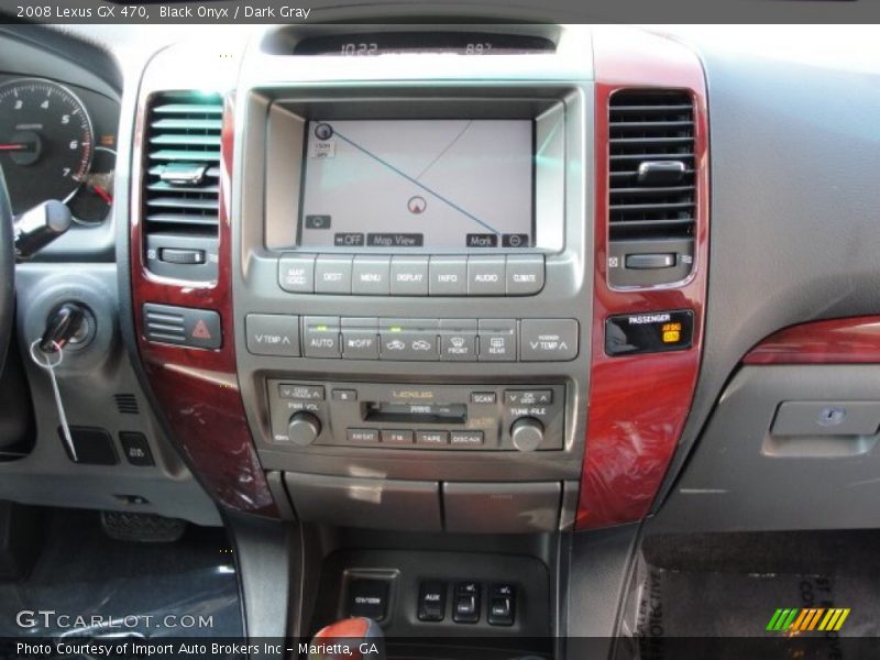 Black Onyx / Dark Gray 2008 Lexus GX 470