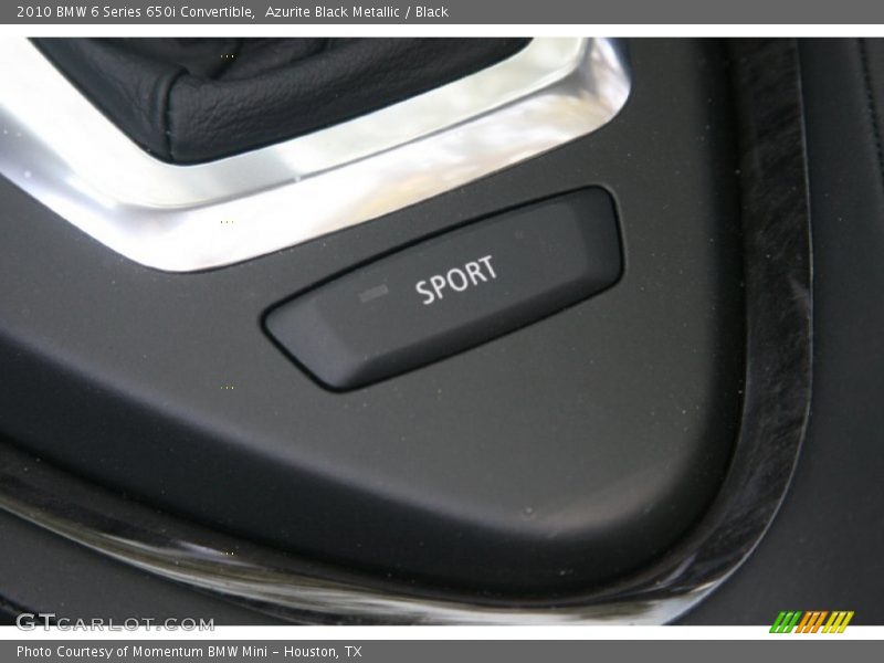 Azurite Black Metallic / Black 2010 BMW 6 Series 650i Convertible