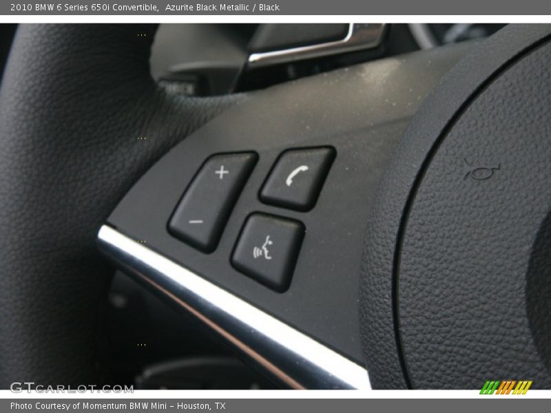 Azurite Black Metallic / Black 2010 BMW 6 Series 650i Convertible