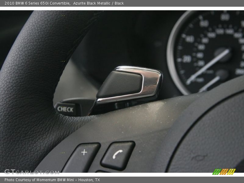 Azurite Black Metallic / Black 2010 BMW 6 Series 650i Convertible