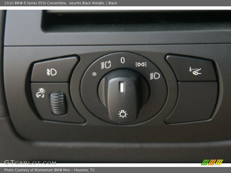 Azurite Black Metallic / Black 2010 BMW 6 Series 650i Convertible