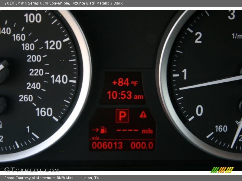 Azurite Black Metallic / Black 2010 BMW 6 Series 650i Convertible