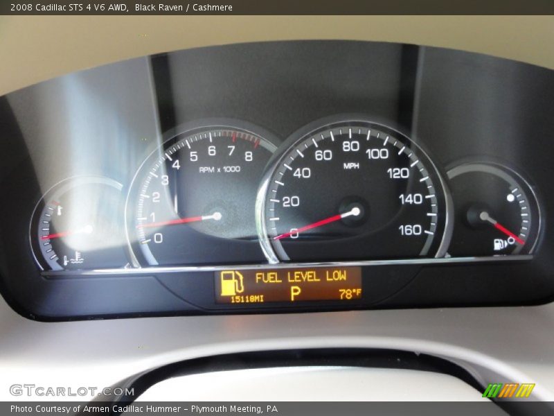  2008 STS 4 V6 AWD 4 V6 AWD Gauges