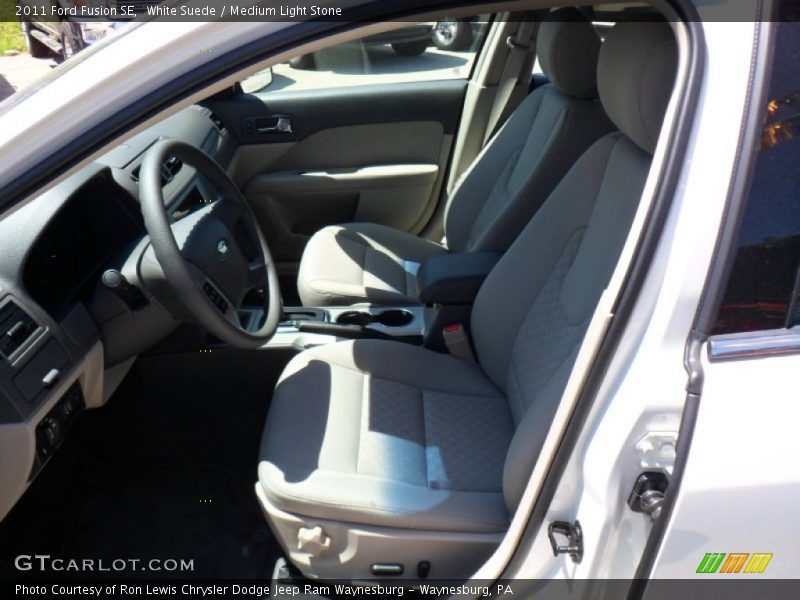 White Suede / Medium Light Stone 2011 Ford Fusion SE