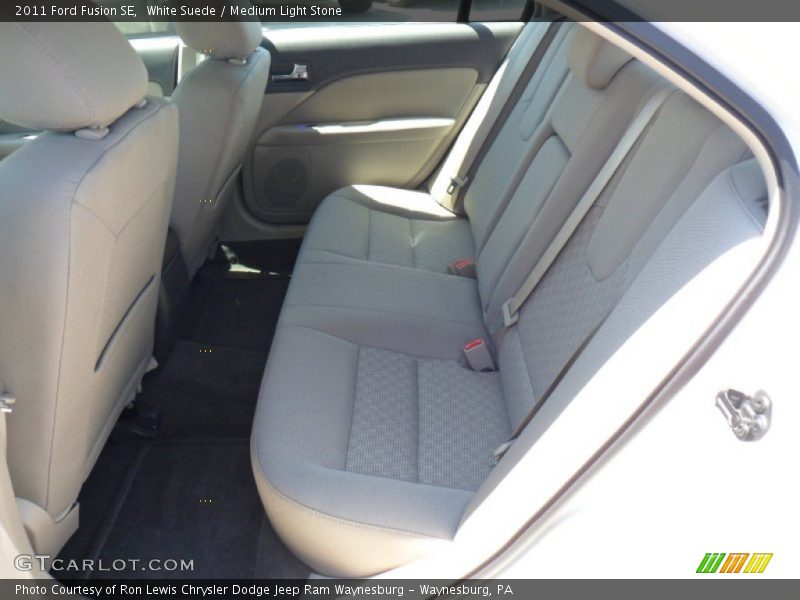 White Suede / Medium Light Stone 2011 Ford Fusion SE
