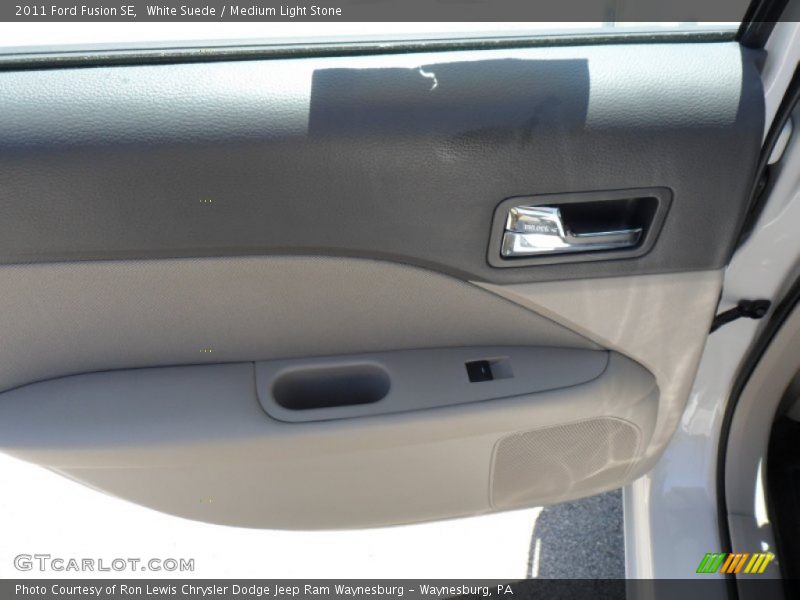 White Suede / Medium Light Stone 2011 Ford Fusion SE