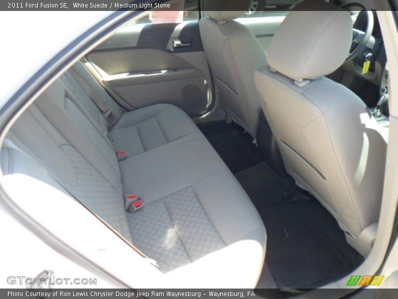 White Suede / Medium Light Stone 2011 Ford Fusion SE